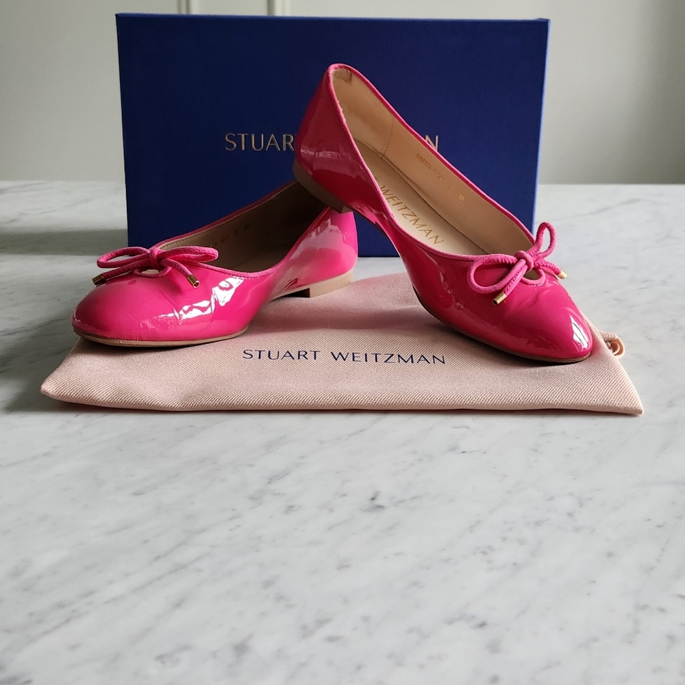 Stewart Weitzman pink flats